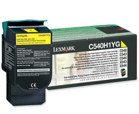 Lexmark C540H1YG - Yüksek Kapasiteli Sarı Toner